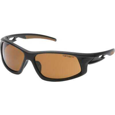 Carhartt Ironside Black & Tan Frame Safety Glasses with Bronze Anti-Fog Lenses